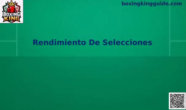 Rendimiento de selecciones Boxing King