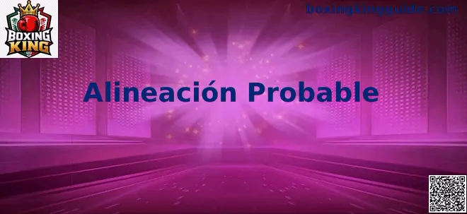 Alineación probable fútbol análisis