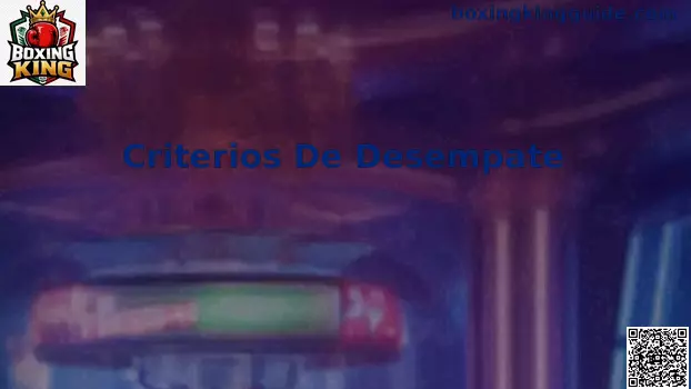 Criterios de desempate en torneos