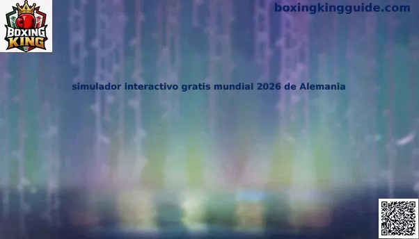 Simulador interactivo gratis mundial 2026 de Alemania para usuarios de México