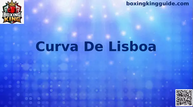 Representación táctica de Curva De Lisboa en Boxing King con desplazamiento en arco y contraataque corto