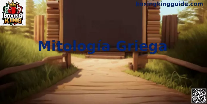 Representación visual de la mitología griega con dioses, héroes y símbolos clásicos