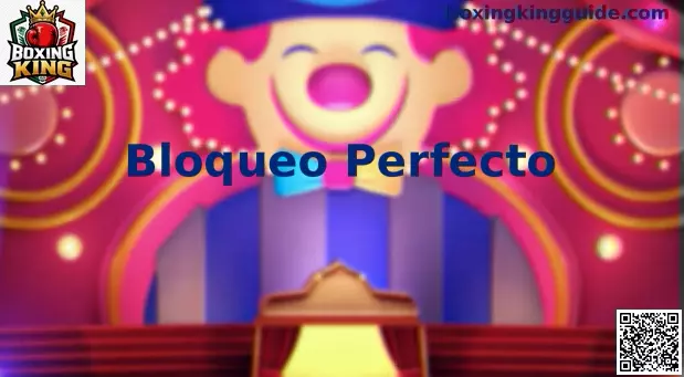 Bloqueo Perfecto en Boxing King con boxeador defendiendo en el ring digital